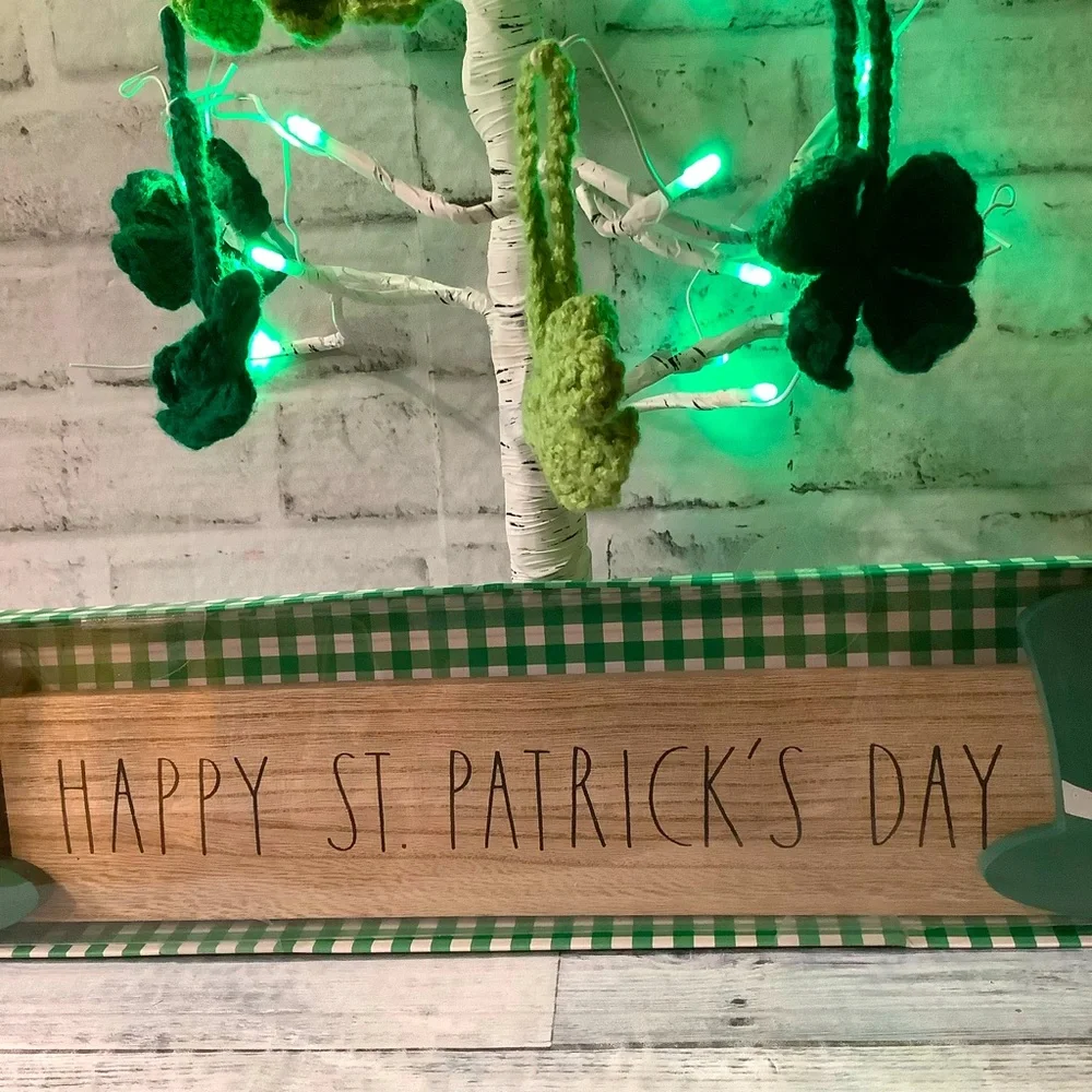 Rae Dunn 36” Happy St. Patrick’s Day Wood Garland